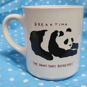Breaktime the paws that refreshes panda Doug Wilson tea coffee mug